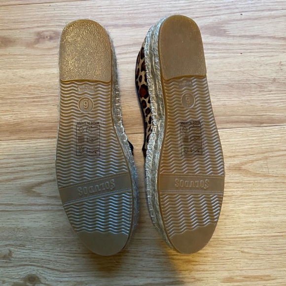 Soludos calf hair leopard print espadrilles NWT - Picture 6 of 7